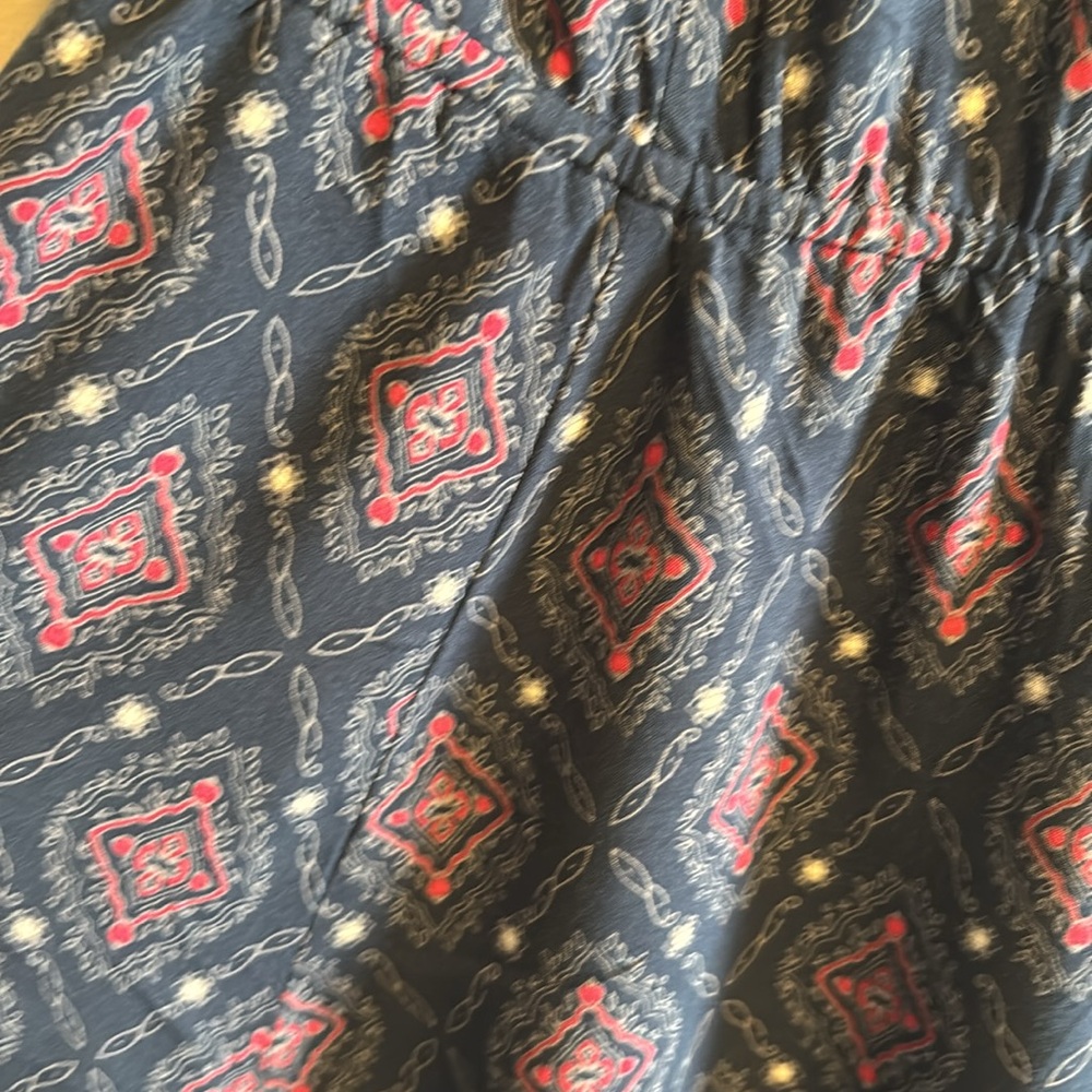 Torrid Navy and Red Patterned Sleeveless Dress, Size 1 - Picture 3 of 9